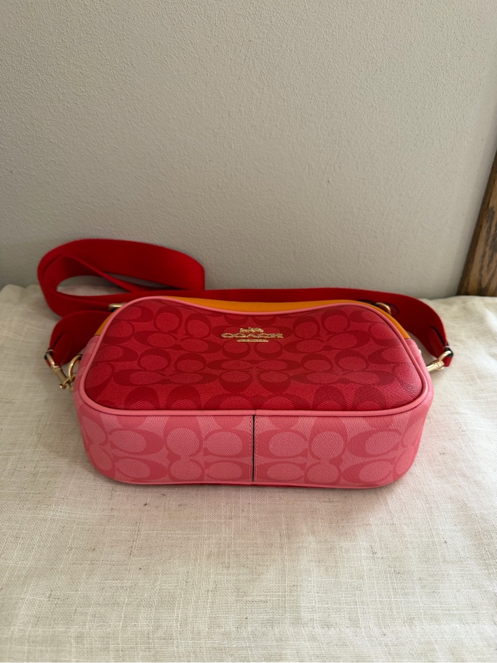 Coach Jamie Camera Bag in Blocked Signature Canvas NWOT - Picture 4 of 7